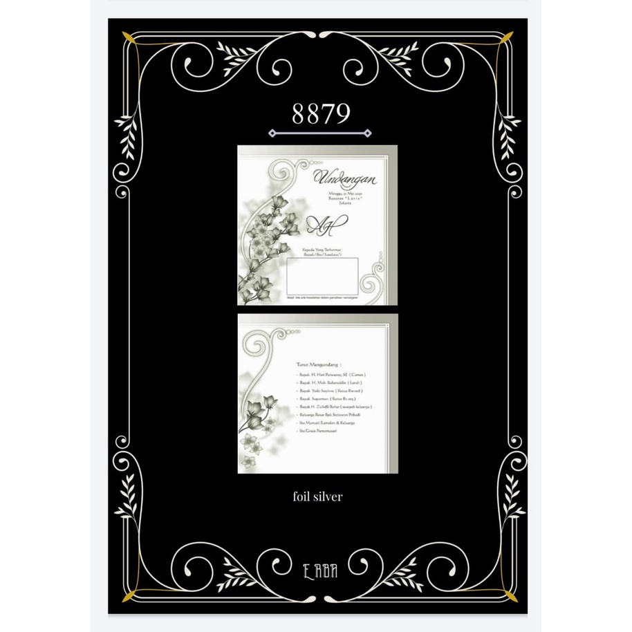 UNDANGAN PERNIKAHAN Erba 8879