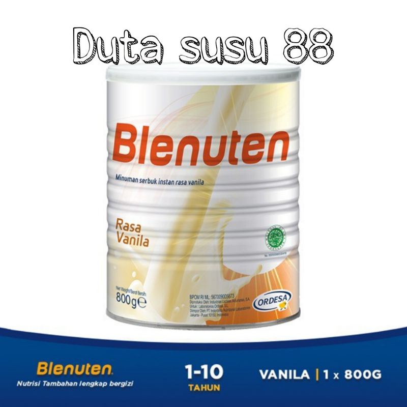 Blenuten 800g Vanila (1 - 10 Tahun)