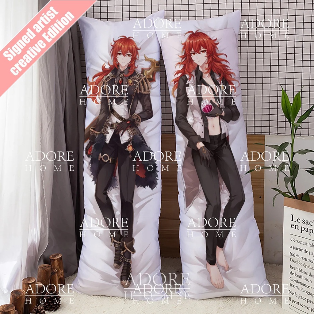 Diluc Genshin Impact Body Pillow