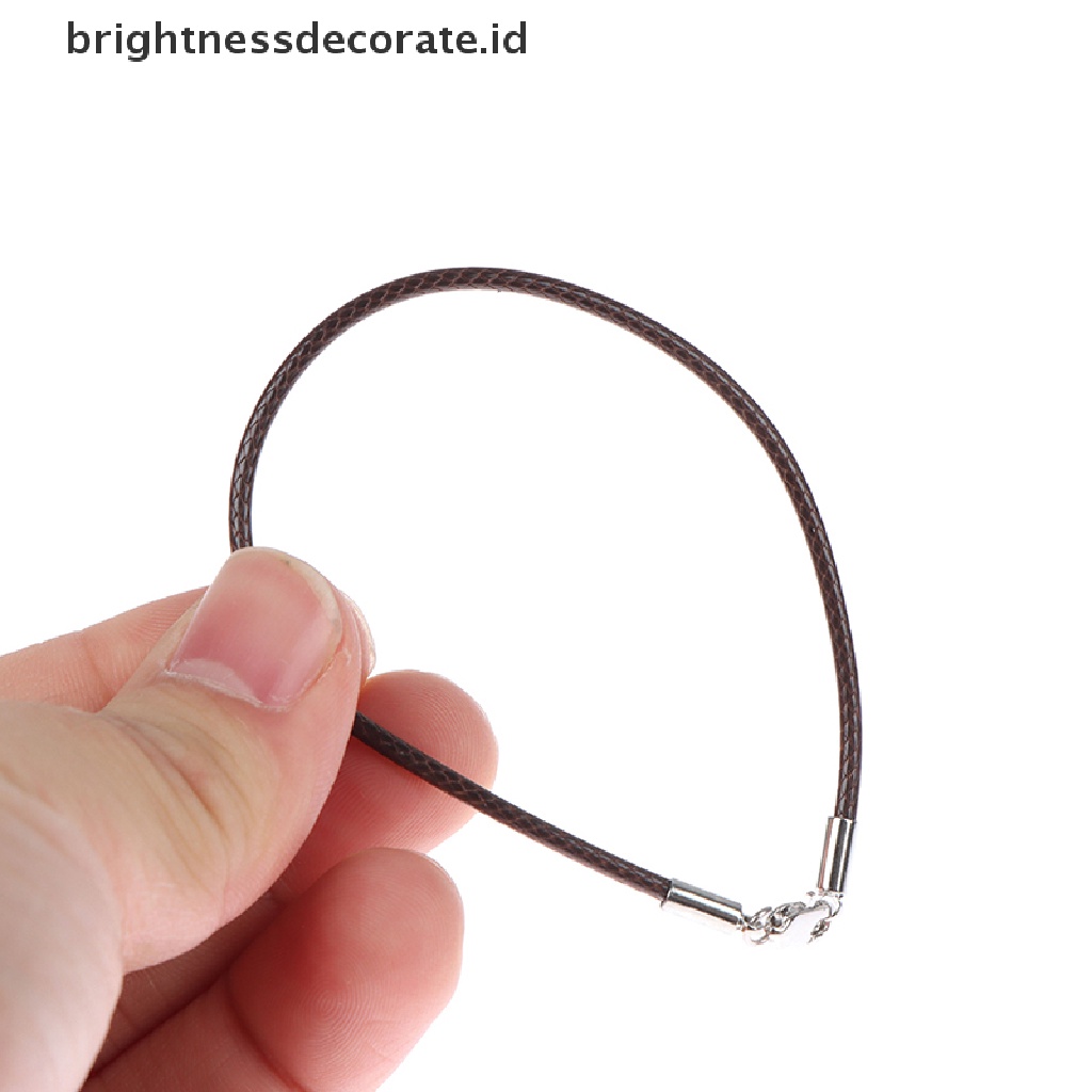 [Birth] 1pc Gelang Keberuntungan Kulit Tali Bebas Alergi Untuk Wanita Pria Perhiasan Hadiah [ID]