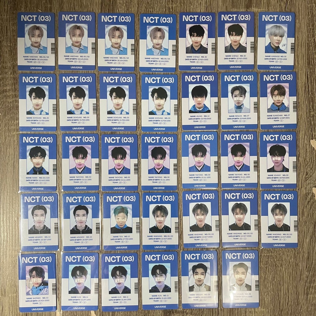 NCT - ID CARD + PHOTOSET (MD UNIVERSE)