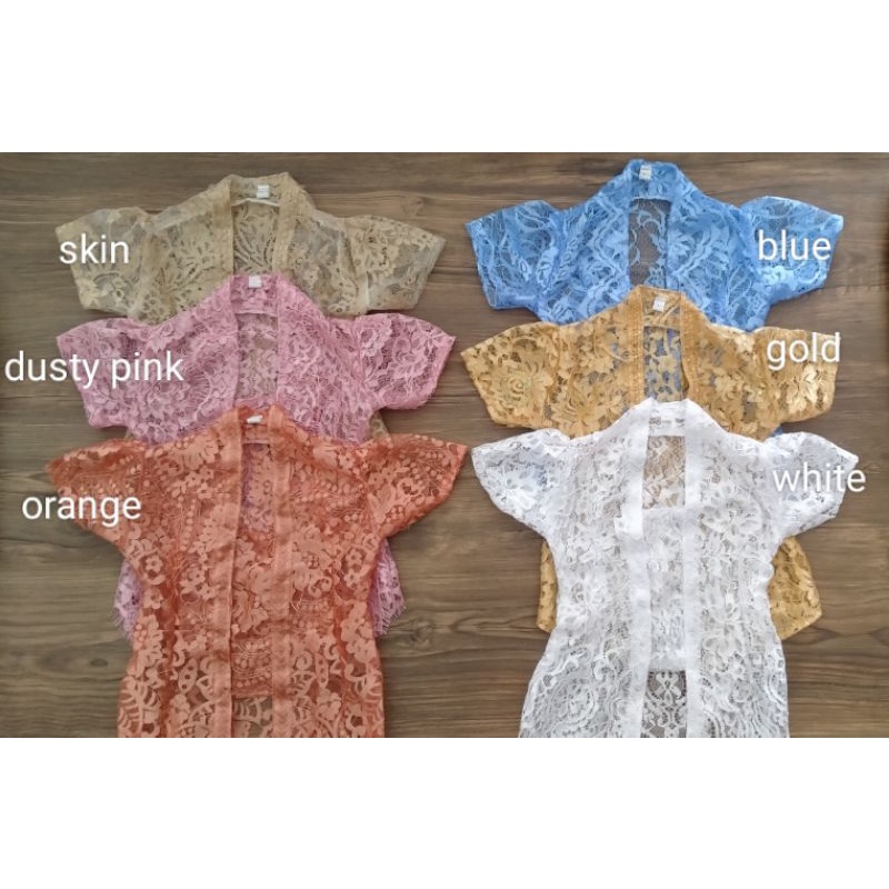 brokat metalik / kebaya anak metalik /kebaya metalik