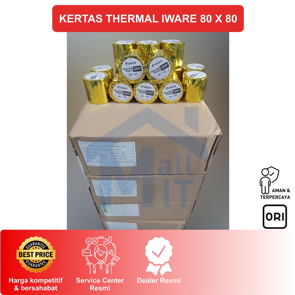 Kertas Thermal paper 80 mm x 80 m TM-T82X TMT82X TM-T82 HIGH QUALITY