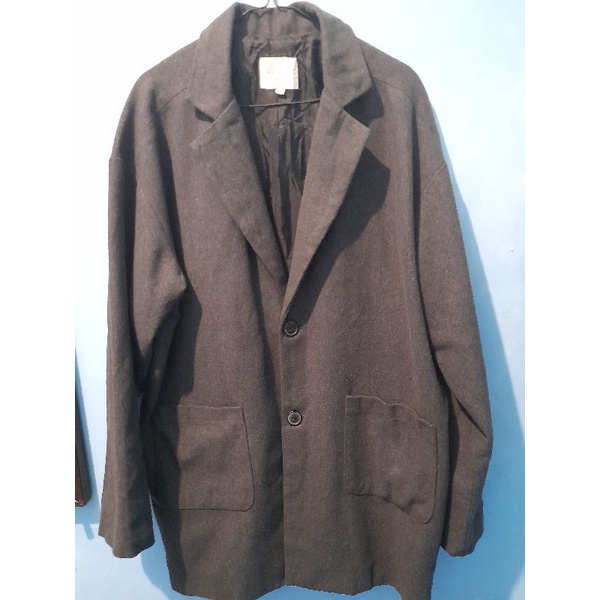 Thrift Blazer/Coat wol cowok Jumbo
