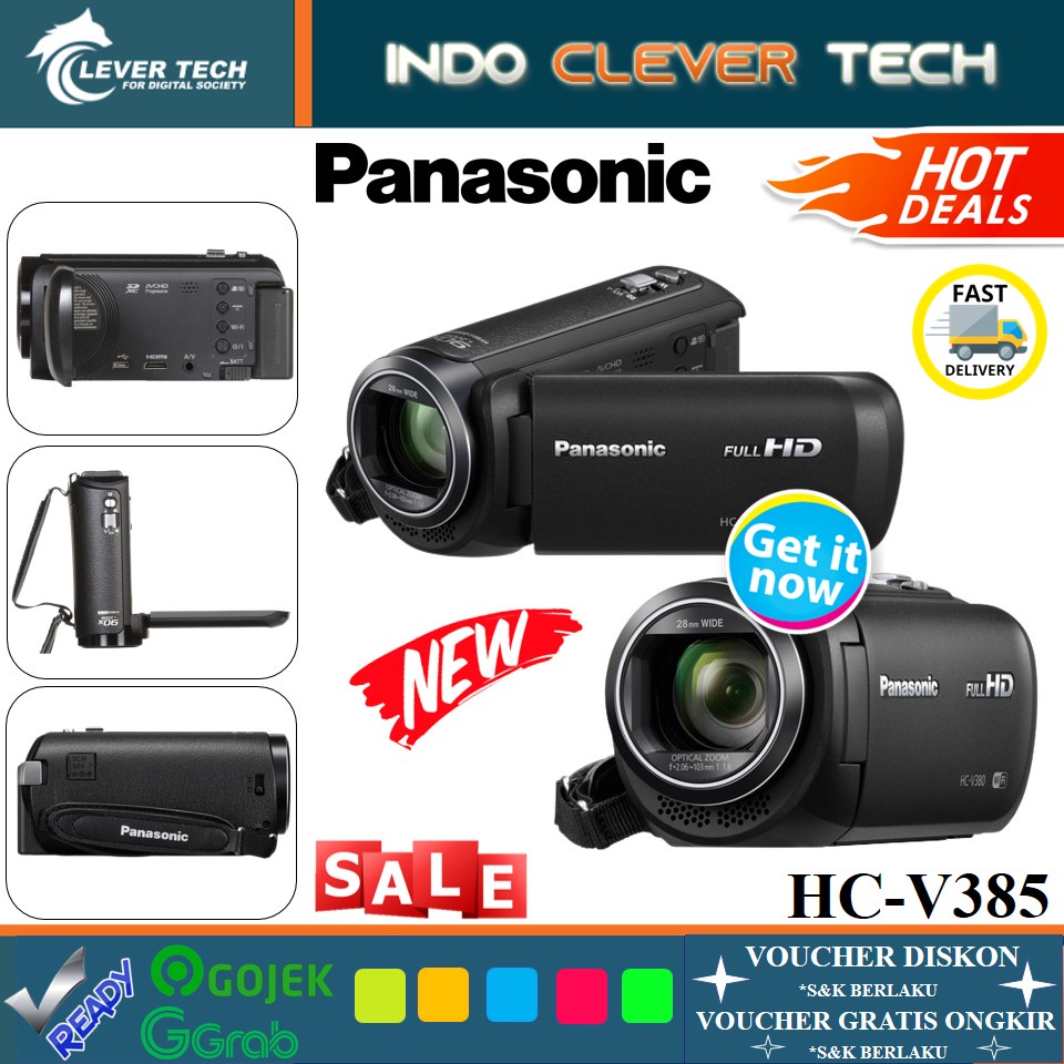 Handycam Panasonic HC-V385 Panasonic V385 HC-V385 Camcorder Handycam - GARANSI RESMI