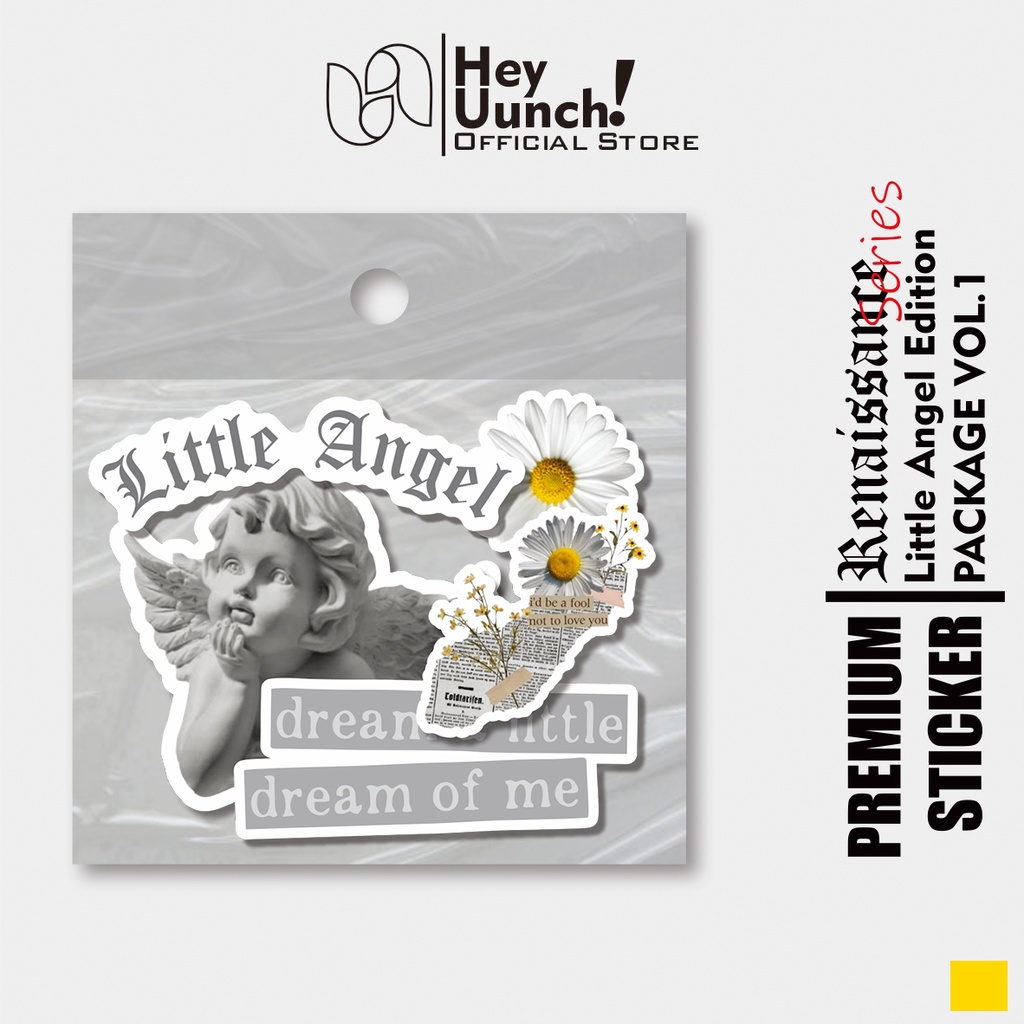 

Sticker Aesthetic Hey Uunch Waterprooft Bujo Craft Renaissance Series || LITTLE ANGEL