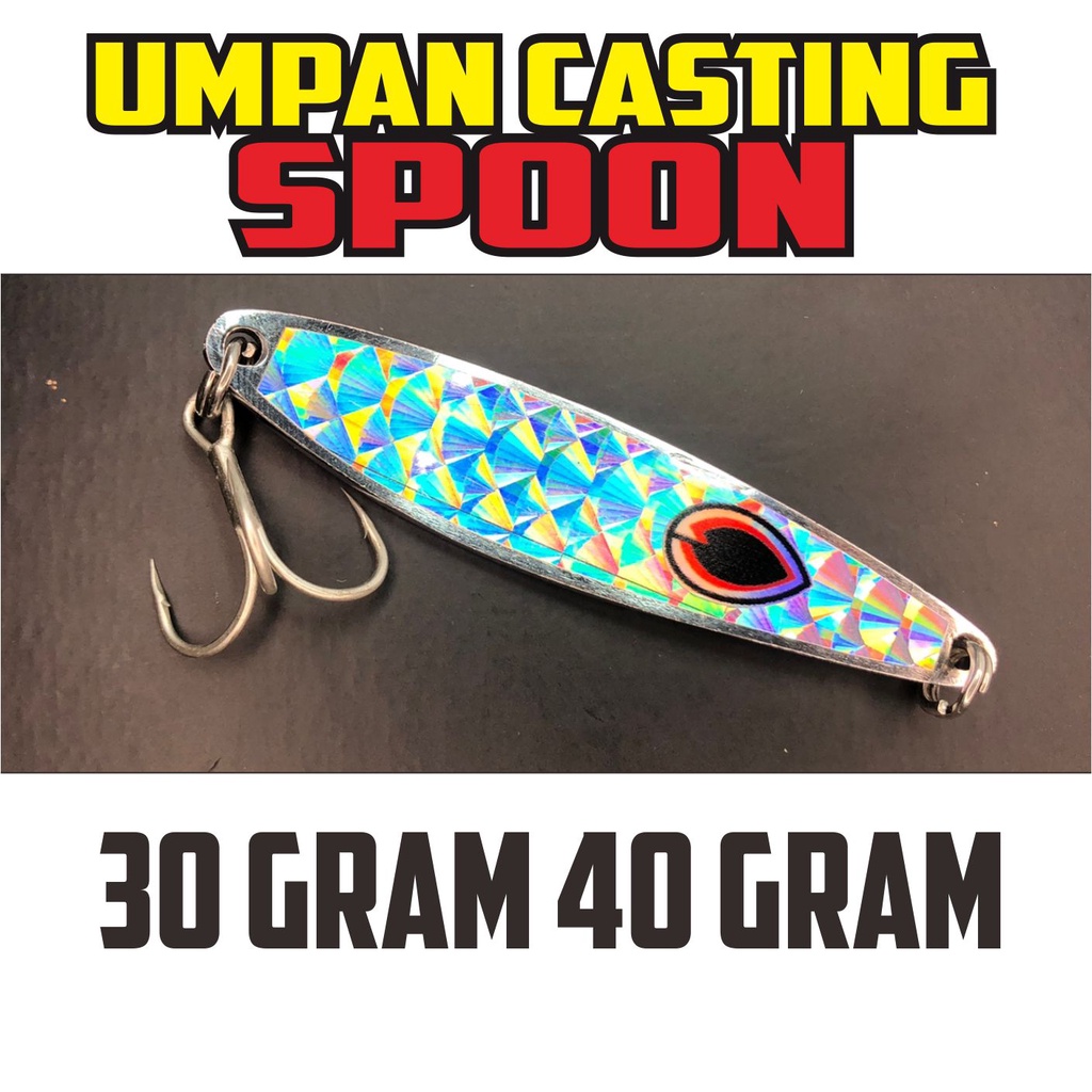 SPOON MATA BELO Umpan Casting Ikan Tenggiri 40 gram