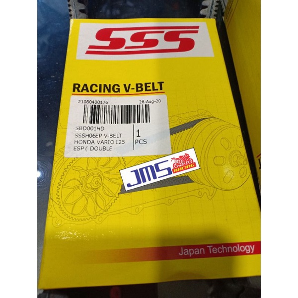 Van belt v-belt karet Van belt sss original aerox nmax pcx150 mioj Mio M3 soul gt beat Scoopy Vario 125/150 Xeon gt/rc 125 Mio soul lama Mio sporty