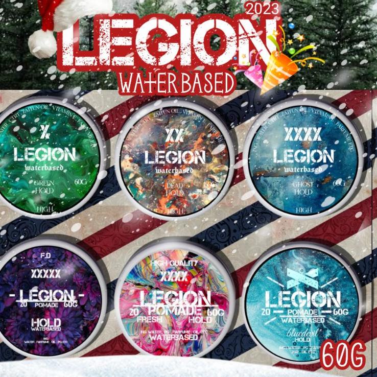 [Terkece Se-RI] GROSIR POMADE LEGION WATERBASED 60GRAM