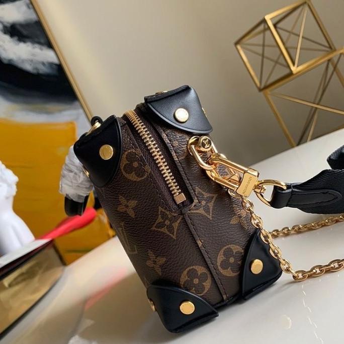 Tas petite malle souple embossed leather mirror vvip (1:1)