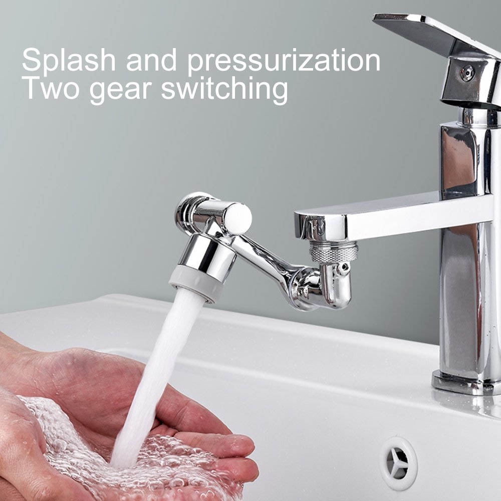 Sambungan Kran Stainless Fleksibel 360 Derajat SK360 - Anti Splash Shower Keran Wastafel Alat Filter Air  Gigi Dan Cuci Kran Fleksibel Cuci Piring, GosokMuka