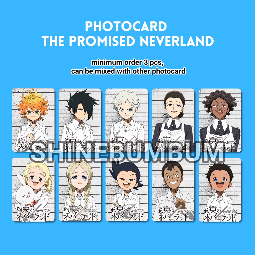 Photocard Anime The Promised Neverland (2 sisi)