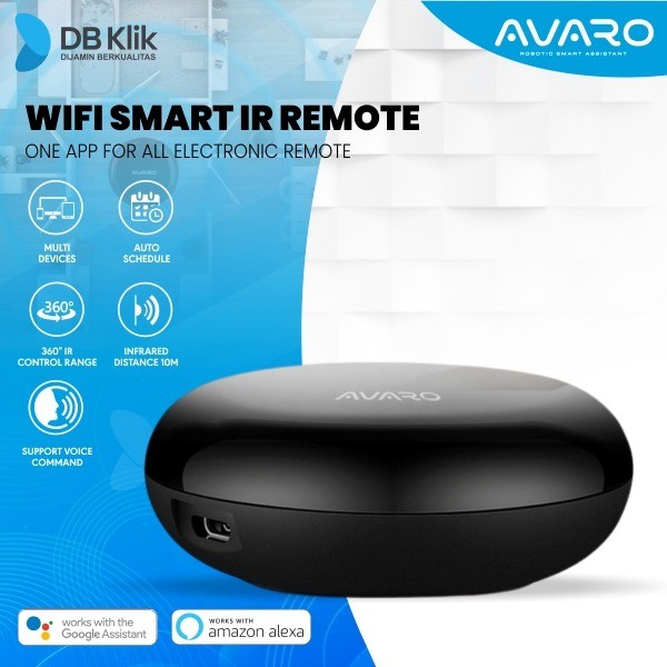 WiFi Smart IR Remote Avaro IR01 - AVARO Smart UNIVERSAL IR REMOTE Wifi