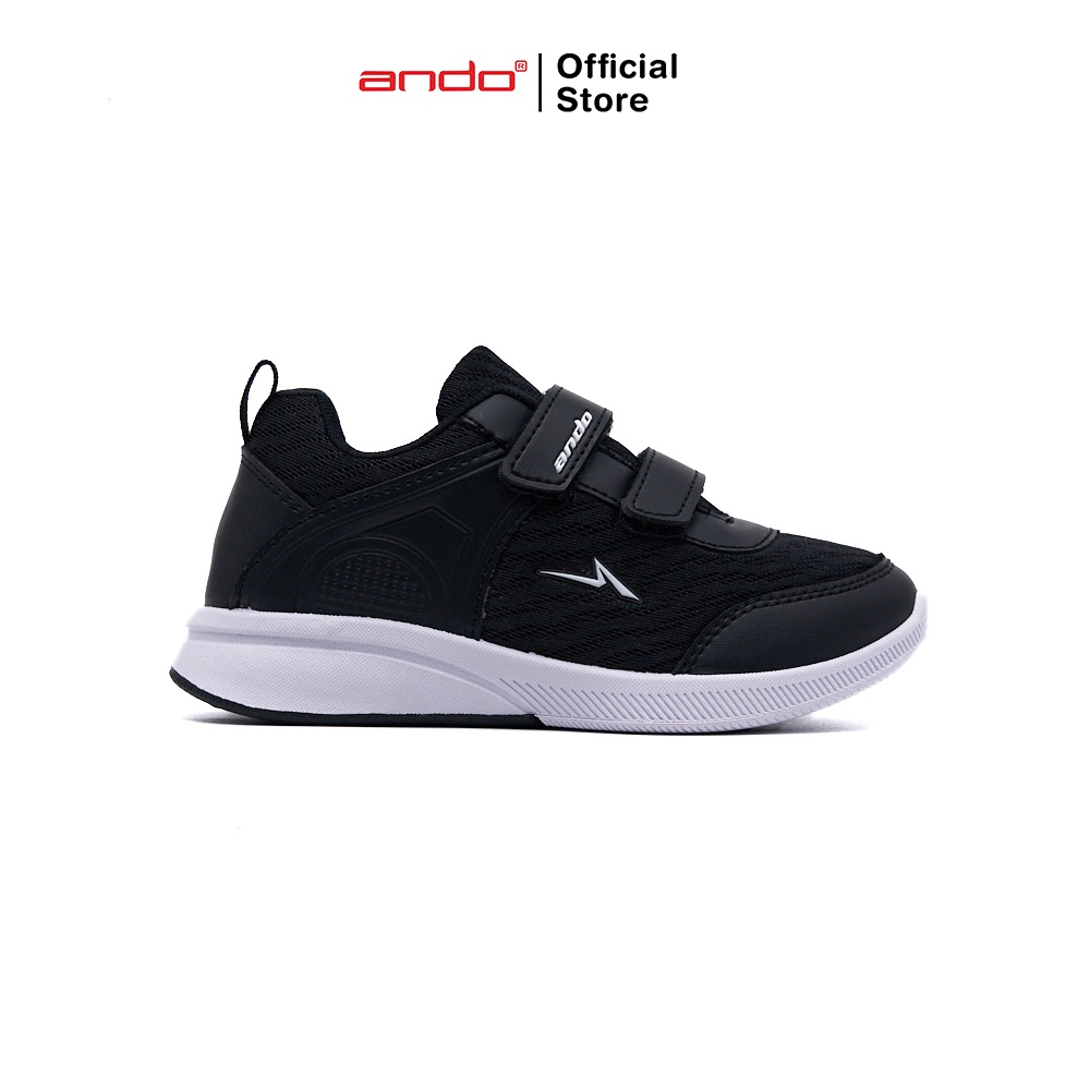 Ando Official Sepatu Sneakers Adrina V Anak - Hitam/Putih