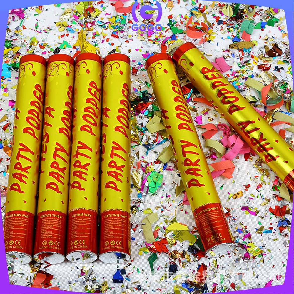 GOGO-C785 Confetti Popper / Party Popper Ulang Tahun &amp; Wedding / Petasan Pesta Semburan Kertas Warna Warni / Souvenir Pesta