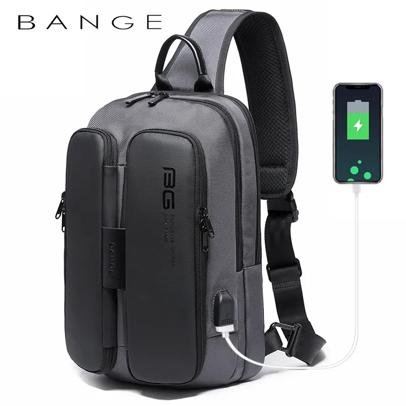 Bange BG7079 Tas Selempang Pria Waist Bag Pria Sling Bag Pria