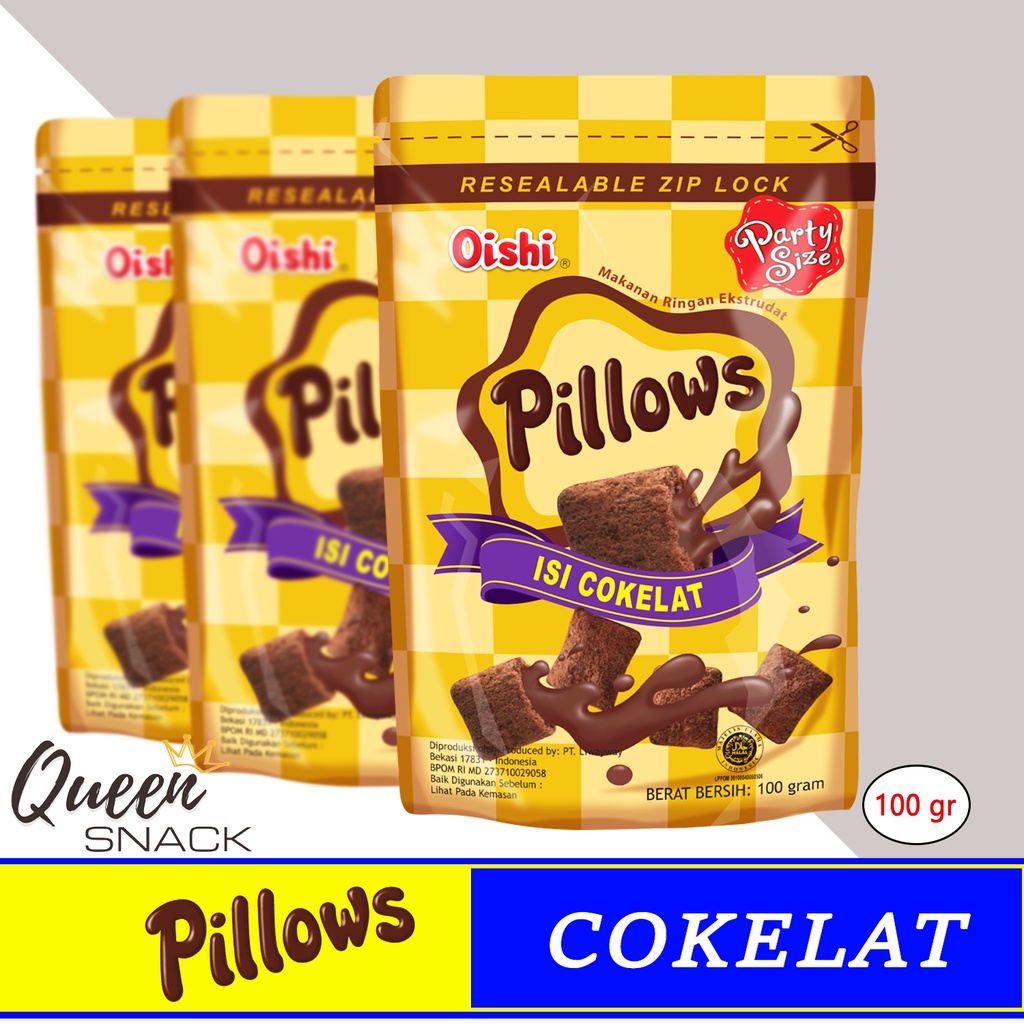 

Oishi Pillows Cokelat Kemasan Pouch 100gr