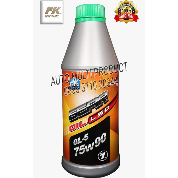 Oli, Oli Fk, Mobil, Motor, Gardan, Lsd Gear Oil Gl-5, 75W90, 1 Liter Terlaris