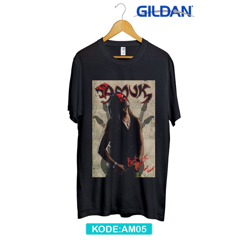Kaos amuk band malaysia original gildan am5