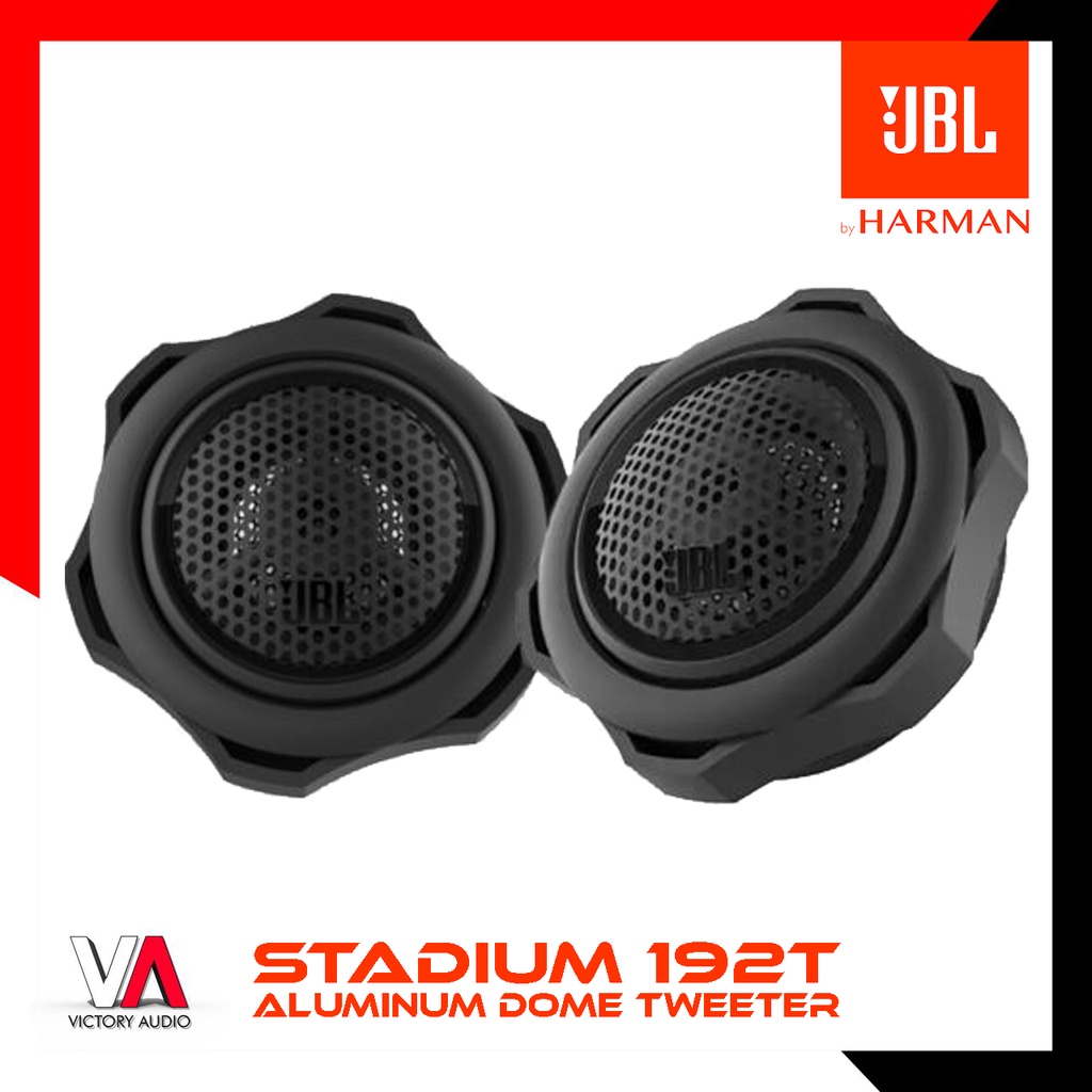 1 PASANG - Edge-Driven Aluminum Dome Tweeter JBL STADIUM 192T 50 Watt RMS Power Rating Tweeter Mobil