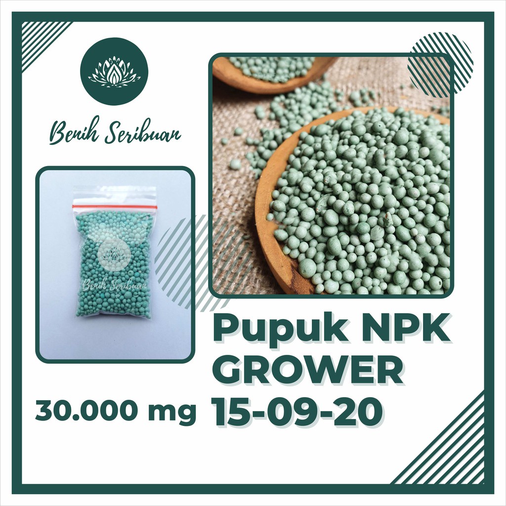 Benih Seribuan - Pupuk NPK Mutiara Booster 15 10 20 + TE Repack Cap Tawon