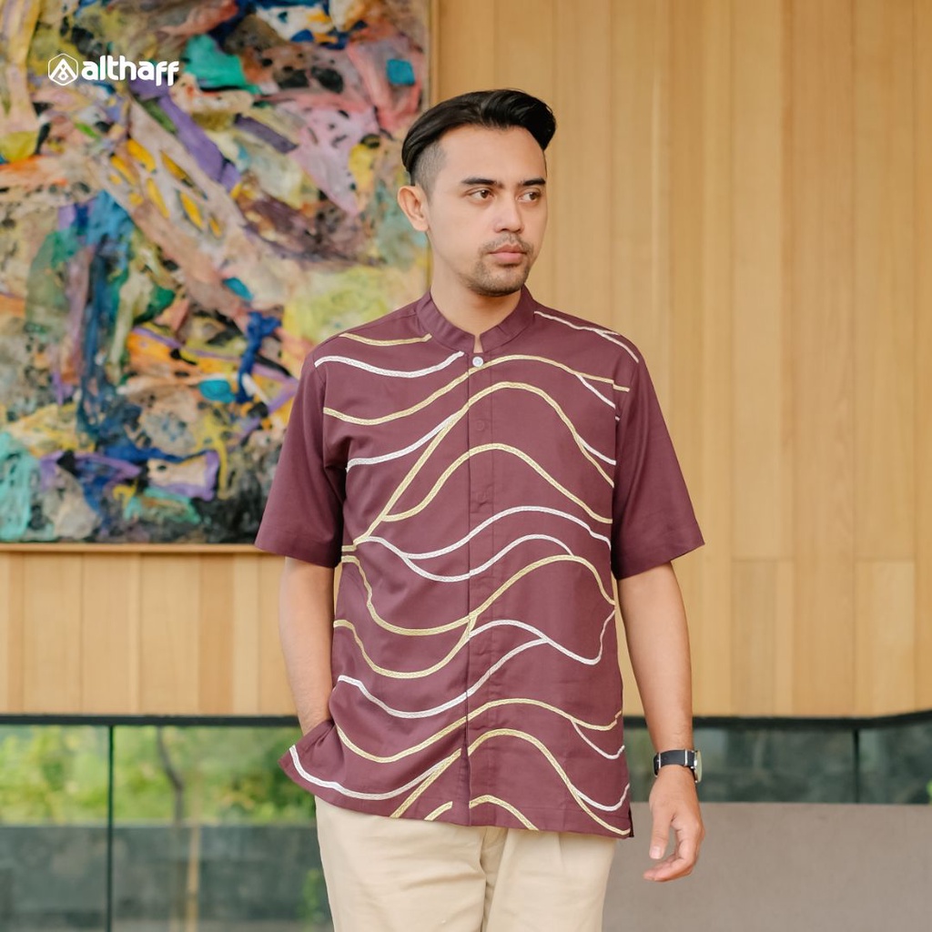 Koko Althaff Couple Ayah &amp; Anak Warna Magenta &amp; Matcha Sakha Series 2023