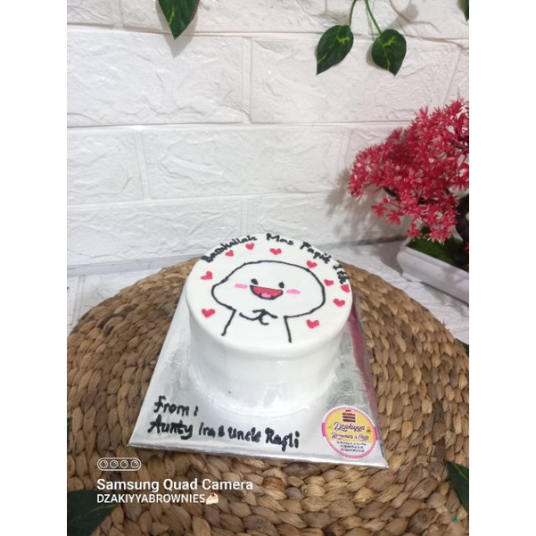 

kue ultah semarang // minicake brownies 12cm