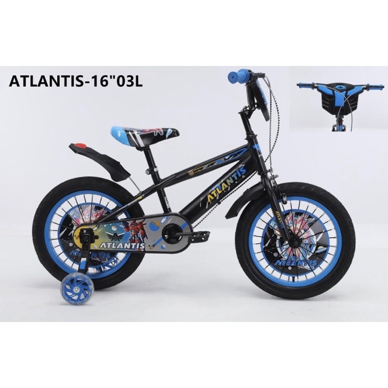 Sepeda Anak Cowok Bmx Atlantis Ukuran 12 , 16 dan 18 Inch Ban Besar Jumbo 3.0