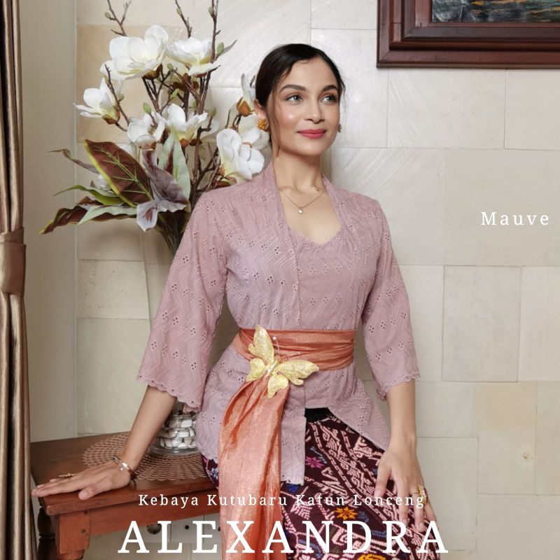 Atasan Kebaya Katun Bordir Alexandra