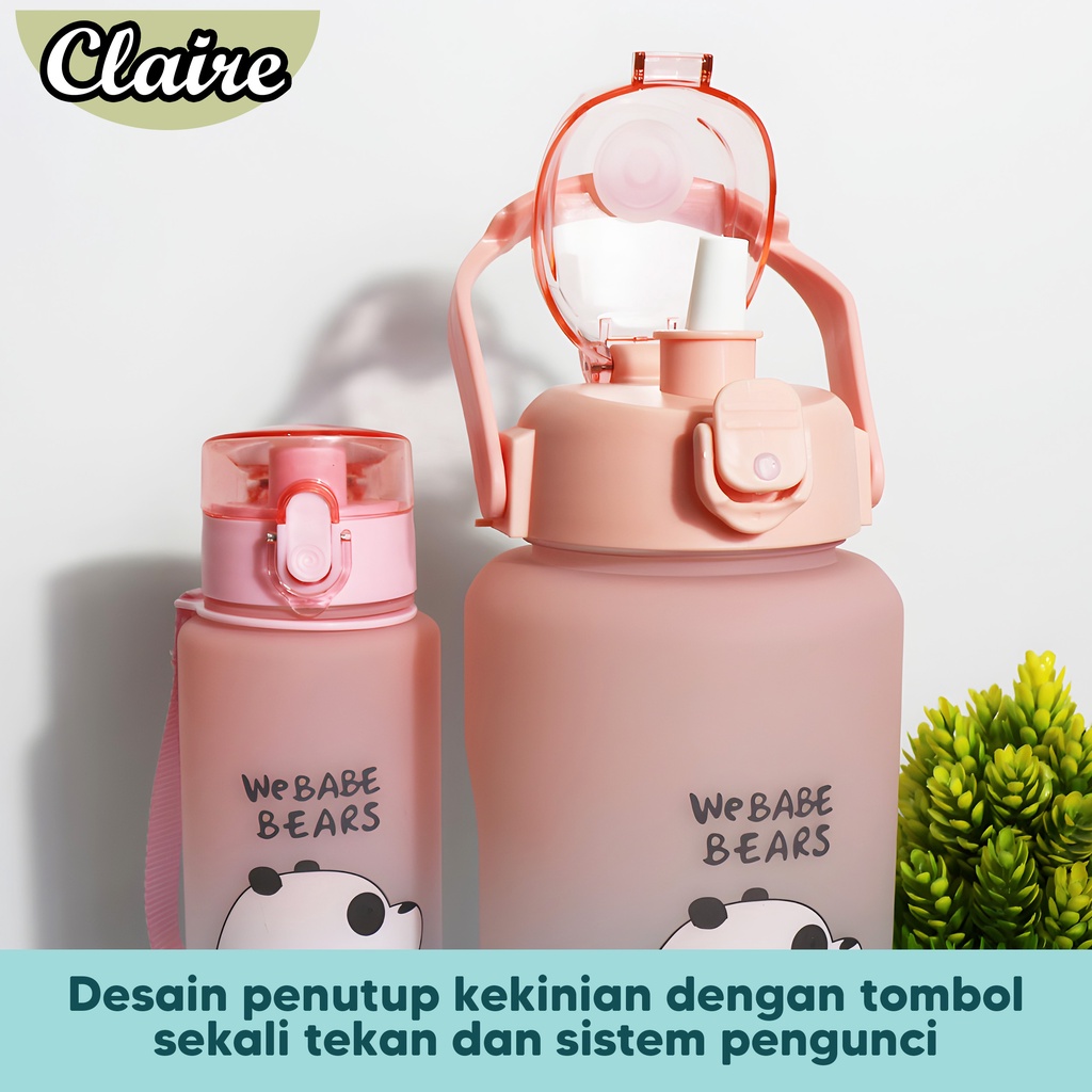 BOTOL We Babe Bears 2 IN 1 / BOTOL MINUM KARAKTER KAPASITAS 2 LITER