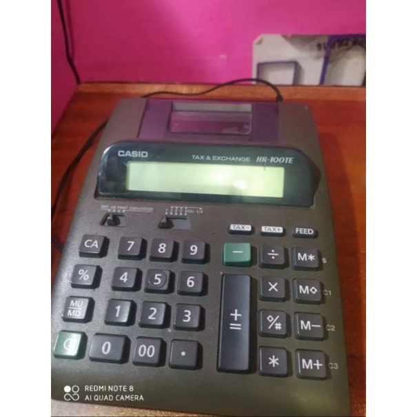 

CALCULATOR/KALKULATOR Print Casio HR100TE