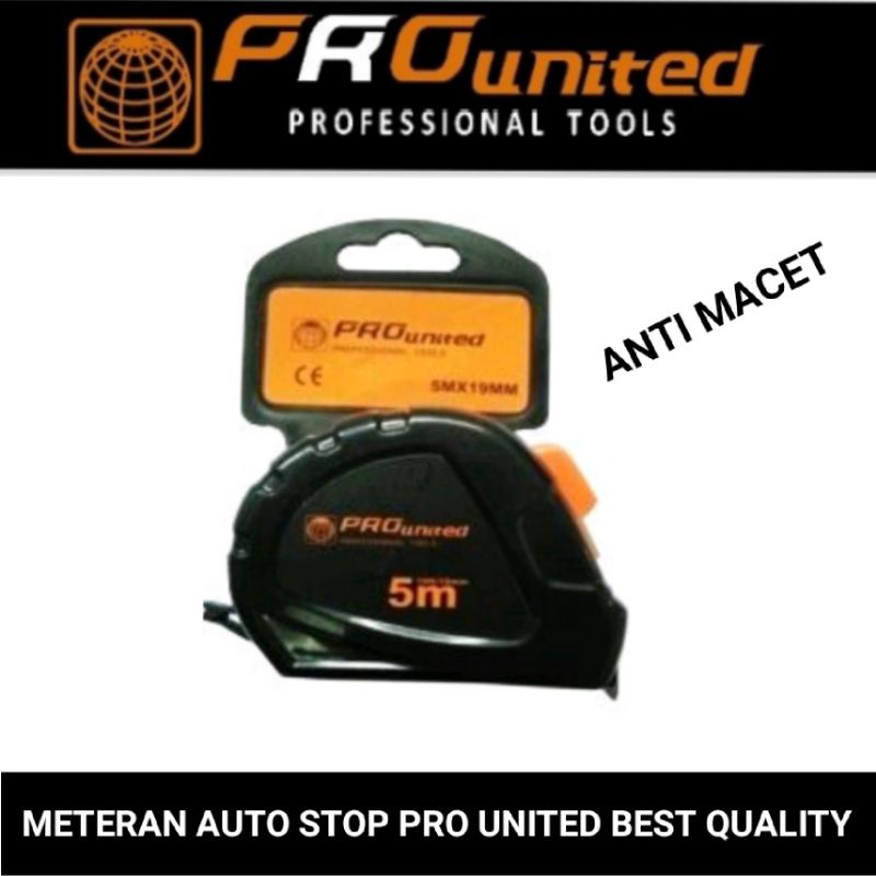 meteran auto stop 5Mx19mm heavy duty pro united