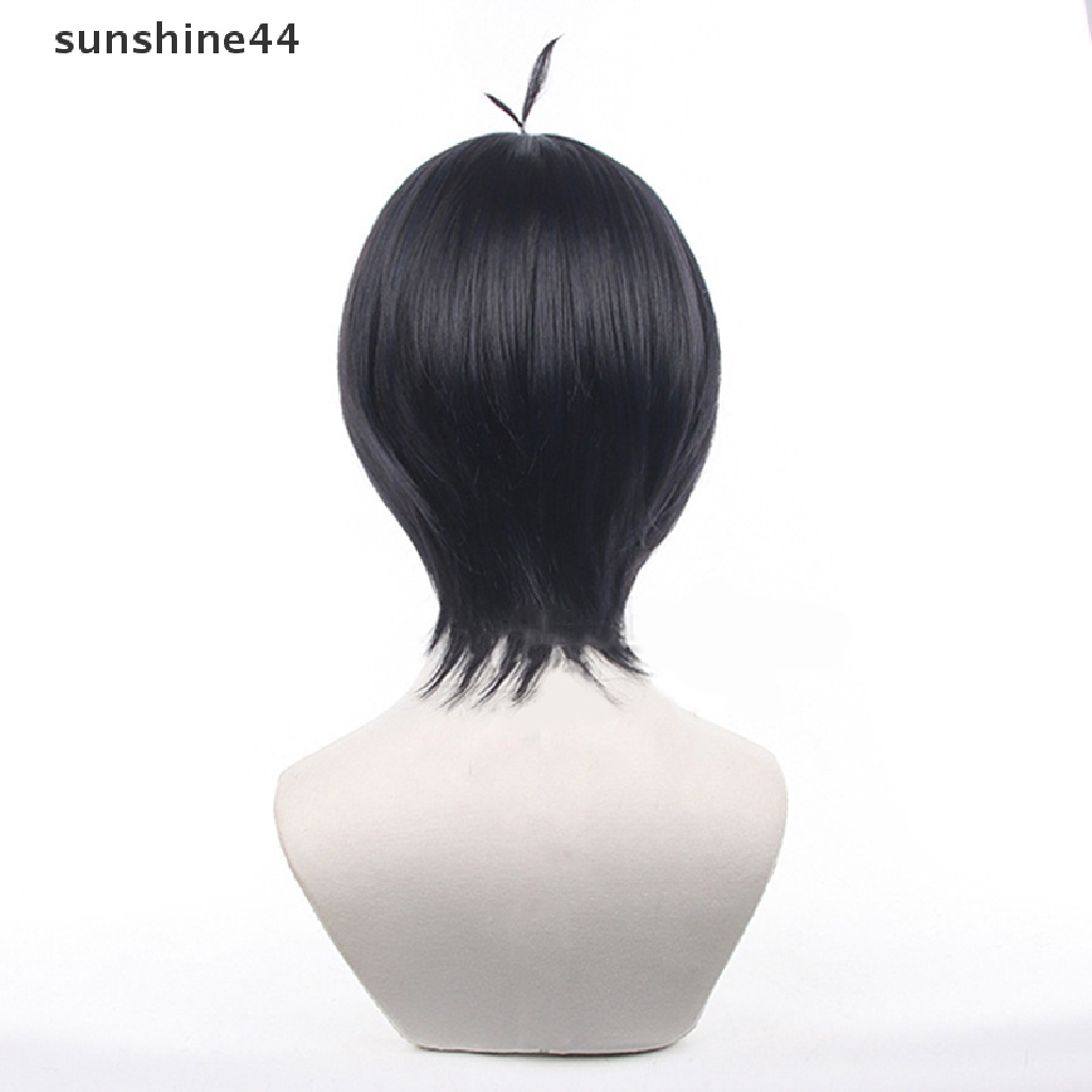 Sunshine Anime Isagi Yoichi Cosplay Wig Cosplay Pria Celana Pendek Wig Sintetis Tahan Panas.