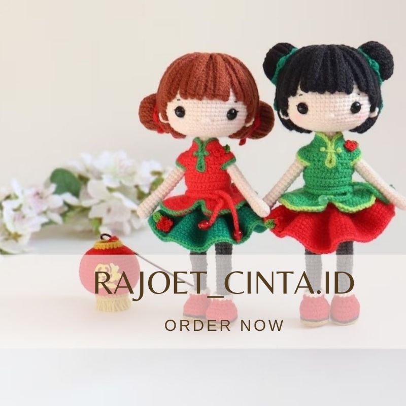 BONEKA RAJUT ANAK PEREMPUAN LING BONEKA RAJUT CHINESE NEW YEAR