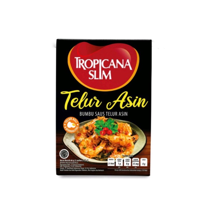 

TROPICANA SLIM BUMBU SAUS TELUR ASIN 1 SACHET