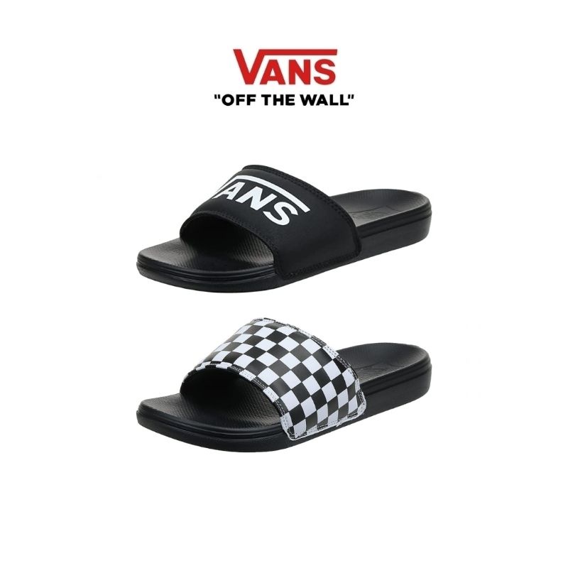 Vans La Costa Slide On Black / Checkerboard Black