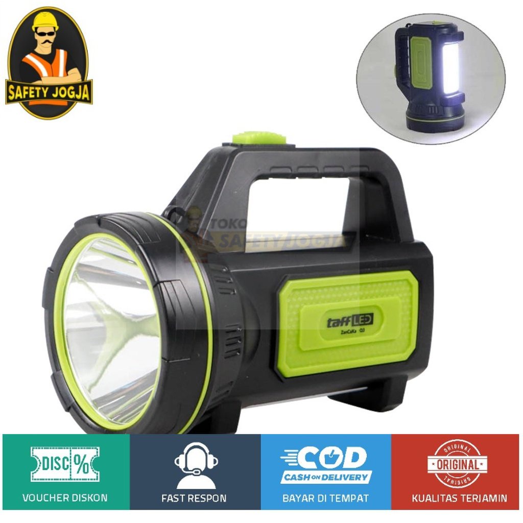 Senter TaffLED ZanCaKa LED Super Bright Rechargeable 10W 13500 Lumens