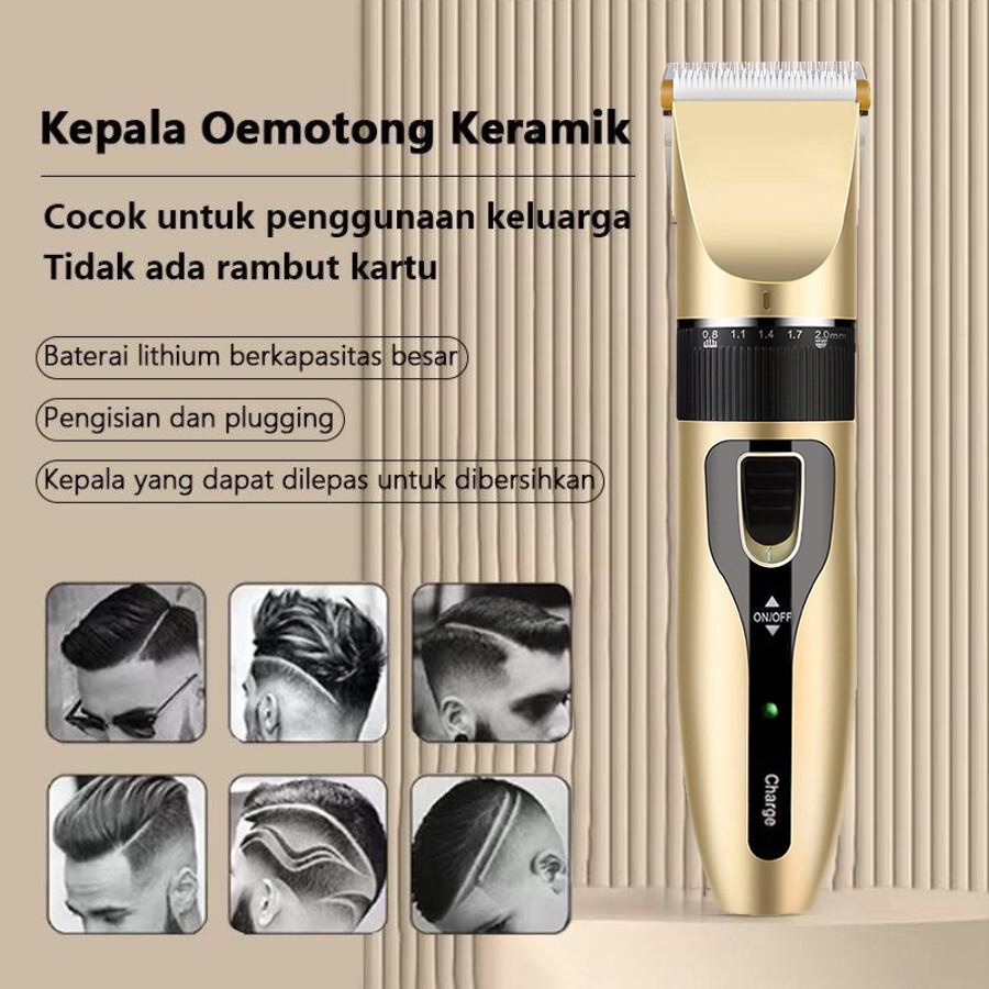 K-ONE Alat Cukur Rambut Elektrik / Hair Clipper / Alat Potong Rambut / Cliper Rambut Cordless Professional pemotong rambut Original