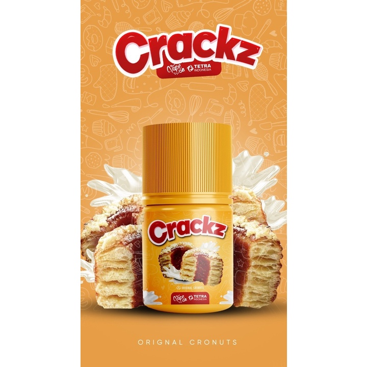 CRACKZ V2 ORIGINAL CRONUTS BY TETRA X VAPE ON 3MG 60ML