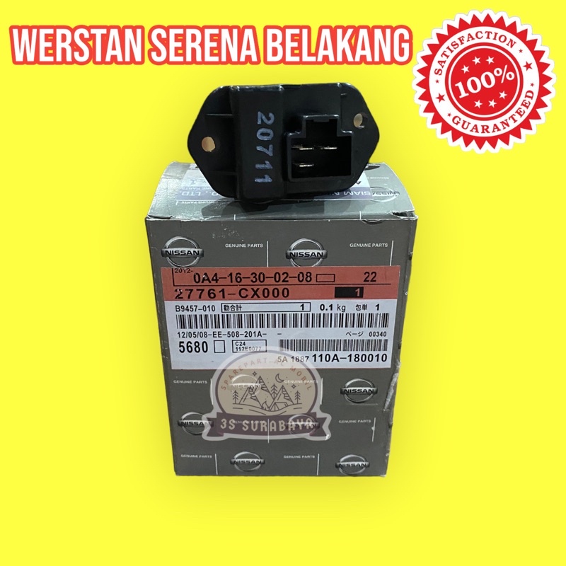 Werstan Serena Nissan Belakang Ac Mobil