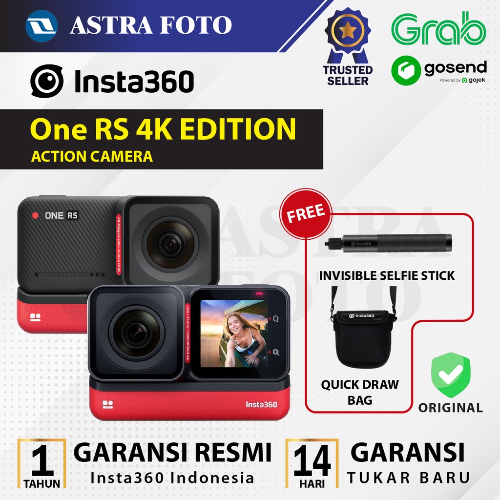 Insta360 ONE RS 4K Edition Action Cam - Camera Action Insta360 RS 4K