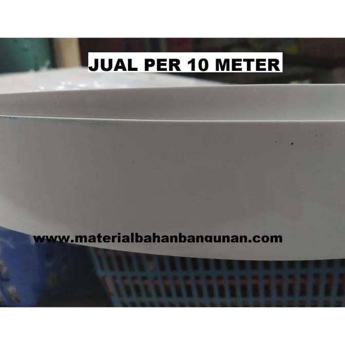 Taco List Edging 1 x 4 cm x 10 Meter Putih Kilap Pelapis Pinggiran HPL citrab44 Murah