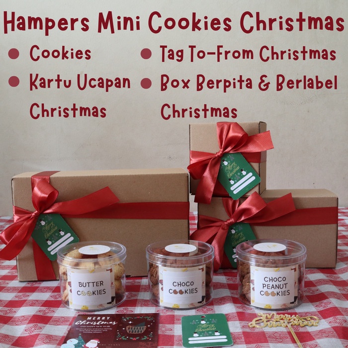 

Hampers Parsel Natal - Christmas Parcel - Kue Kering Cookies Premium