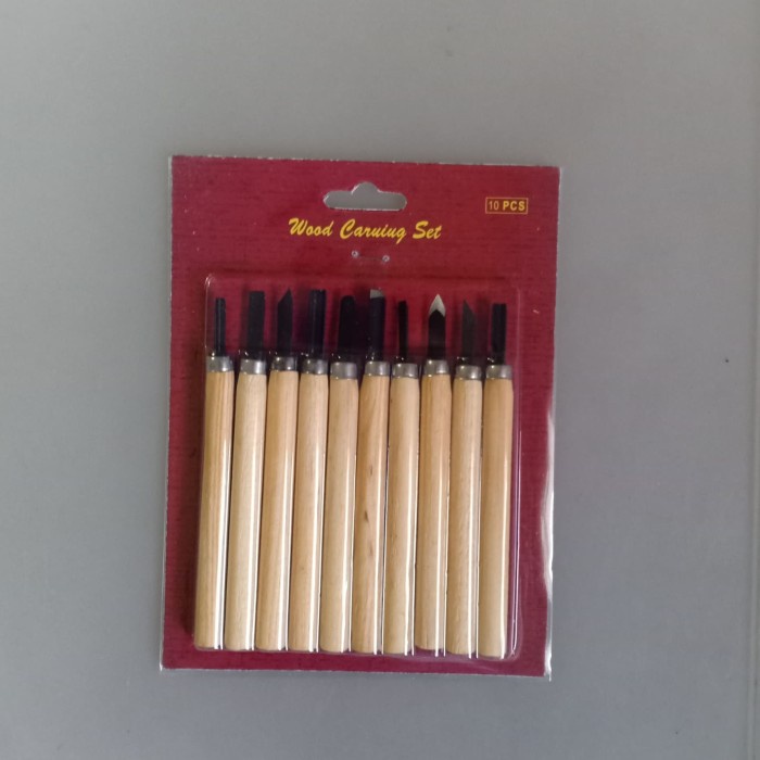 

alat pahat ukir kayu set isi 10 wood carving chisel set cukil kayu firaza1906
