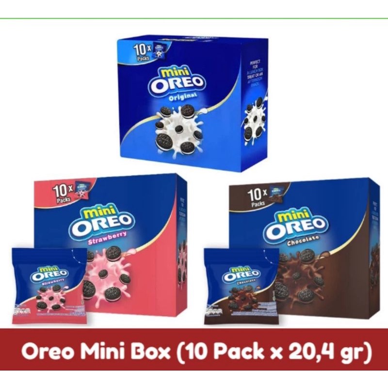 

Oreo Mini Coklat / Vanilla box 10pcs @20,4gr