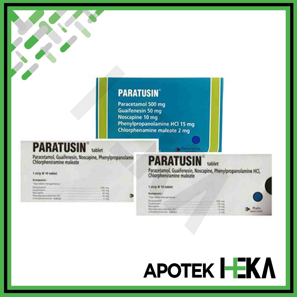 Paratusin Box isi 20x10 Tablet - Meringankan Gejala Flu Demam (SEMARANG)