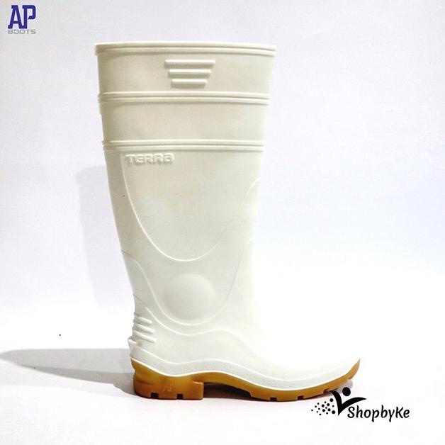 Bayar Cod ~ Sepatu Boots Karet merk AP Terra 1 Putih Size 38-42