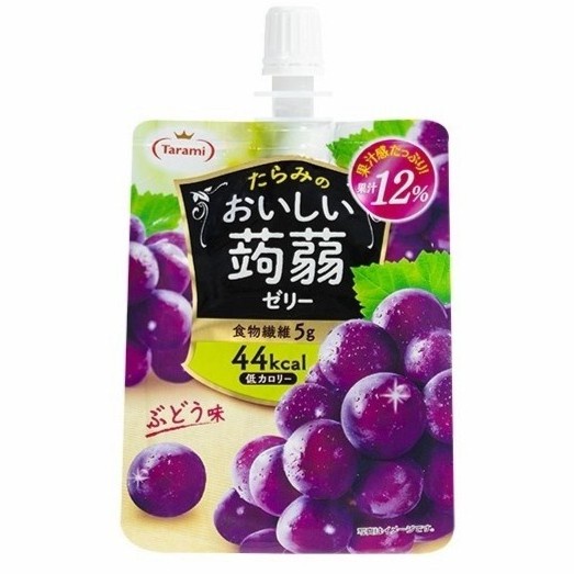 

Tarami Grape Konjac Pouched Jelly / Minuman Jeli Rasa Anggur 150 Gr