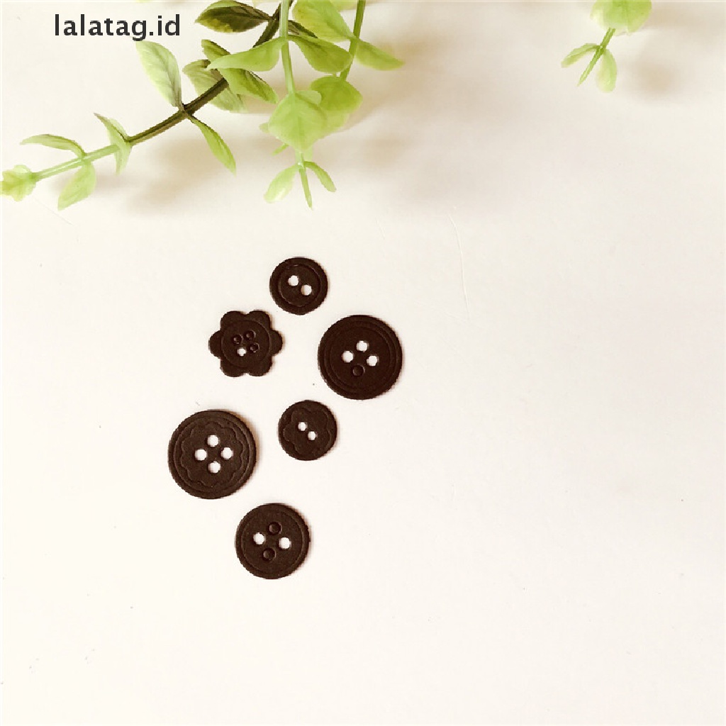 [lalatag] Button Metal Cutg Dies Untuk Kartu Album Scrapbooking DIY [ID]