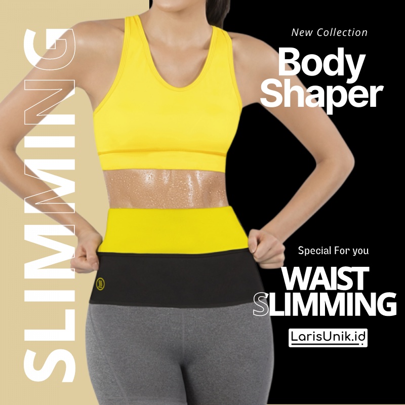 Korset Pengecil Perut Pria Wanita Waist Hot Shapers Neotex Korset Pembakar Lemak Underwear